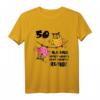 Lustiges 50. Geburtstag Deko & Geschenkkiste für Frauen - Witziges Eulen T-Shirt & Originelles Partyzubehör