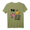 Lustiges 50. Geburtstag Deko & Geschenkkiste für Frauen - Witziges Eulen T-Shirt & Originelles Partyzubehör