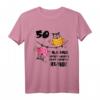 Lustiges 50. Geburtstag Deko & Geschenkkiste für Frauen - Witziges Eulen T-Shirt & Originelles Partyzubehör