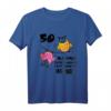 Lustiges 50. Geburtstag Deko & Geschenkkiste für Frauen - Witziges Eulen T-Shirt & Originelles Partyzubehör