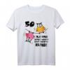 Lustiges 50. Geburtstag Deko & Geschenkkiste für Frauen - Witziges Eulen T-Shirt & Originelles Partyzubehör