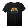 Be Kind T-Shirt für Frauen | Good Vibes Retro Inspirational Raglan – Perfekt für gute Laune, Liebe und Frieden