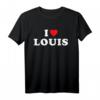 Ich liebe Louis T-Shirt - Personalisiertes Herz-Design Geschenk für Louis, Geburtstag, Namenstag oder Neugeborenes