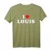 Ich liebe Louis T-Shirt - Personalisiertes Herz-Design Geschenk für Louis, Geburtstag, Namenstag oder Neugeborenes