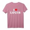 Ich liebe Louis T-Shirt - Personalisiertes Herz-Design Geschenk für Louis, Geburtstag, Namenstag oder Neugeborenes