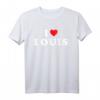 Ich liebe Louis T-Shirt - Personalisiertes Herz-Design Geschenk für Louis, Geburtstag, Namenstag oder Neugeborenes