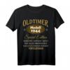 Lustiges 80. Geburtstag T-Shirt für Mann und Frau - Witzige Geschenkidee & Dekoration für den 80. Geburtstag 1944