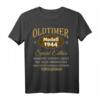 Lustiges 80. Geburtstag T-Shirt für Mann und Frau - Witzige Geschenkidee & Dekoration für den 80. Geburtstag 1944