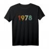 Retro Jahrgang 1978 Vintage T-Shirt – Perfektes Geschenk zum 44. Geburtstag für Männer und Frauen