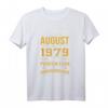 Geburtstagsgeschenk zum HapOwl - Vintage T-Shirt Jahrgang 1979 August mit lustigem Spruch für Sie & Ihn