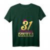 Damen 31. Geburtstag Geschenk Jahrgang 1992 - Birthday Queen Krone T-Shirt mit V-Ausschnitt für Frauen & Geburtstagsfeiern