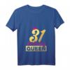 Damen 31. Geburtstag Geschenk Jahrgang 1992 - Birthday Queen Krone T-Shirt mit V-Ausschnitt für Frauen & Geburtstagsfeiern