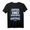 Baujahr 1983 Geschenk Geburtstag Shirt Jahrgang 83 – Vintage Retro T-Shirt für runden Geburtstag, Vater, Mutter, Bruder, Opa