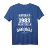 Baujahr 1983 Geschenk Geburtstag Shirt Jahrgang 83 – Vintage Retro T-Shirt für runden Geburtstag, Vater, Mutter, Bruder, Opa