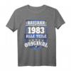 Baujahr 1983 Geschenk Geburtstag Shirt Jahrgang 83 – Vintage Retro T-Shirt für runden Geburtstag, Vater, Mutter, Bruder, Opa