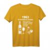 Geburtstag Spruch Deko Vintage - Besonderer Jahrgang 1963 T-Shirt für Frauen und Männer, originelle Geschenkidee zum 18. bis 80. Geburtstag