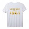 Geburtstag Jahrgang 1961 T-Shirt – Legende seit 1961, Witziges Geschenk zum 60. Geburtstag für Damen und Herren