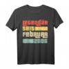 Legendär Seit Februar 2006 Geboren Geburtstag Jahrgang T-Shirt – Witziges Vintage Geschenk für Jungen und Mädchen zum Geburtstag 2006