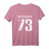 Lustiges T-Shirt zum 46. Geburtstag Jahrgang 1973 September – Personalisiertes Geschenk für Männer und Frauen