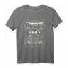 42. Geburtstag T-Shirt für Frauen und Männer – Geschenk zum 42. Geburtstag, Jahrgang 1981, perfekt für Feiern im ganzen Jahr