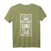 Herren Geburtstag Geschenk 1986 - Birthday King Krone T-Shirt für den 34. Geburtstag, Partyoutfit & Überraschung für Männer