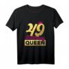 Damen 49. Geburtstag Geschenk Jahrgang 1975 - Birthday Queen Krone T-Shirt für Frauen, Mütter & Oma zum Geburtstag