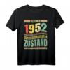 Lustiges 71. Geburtstag T-Shirt für Jahrgang 1952 - Geschenkidee für Männer & Frauen mit Spruch 'OLDTIMER 1952 GUTER GEBRAUCHTER ZUSTAND'