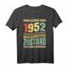 Lustiges 71. Geburtstag T-Shirt für Jahrgang 1952 - Geschenkidee für Männer & Frauen mit Spruch 'OLDTIMER 1952 GUTER GEBRAUCHTER ZUSTAND'