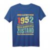 Lustiges 71. Geburtstag T-Shirt für Jahrgang 1952 - Geschenkidee für Männer & Frauen mit Spruch 'OLDTIMER 1952 GUTER GEBRAUCHTER ZUSTAND'