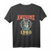 Awesome Since 1966 Vintage T-Shirt - Geburtstagsgeschenk für 54 Jahre alte Rocker, Heavy-Metal & Death-Metal Fans