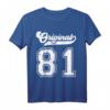 39. Geburtstag Geschenk für Mann und Frau - Original Jahrgang 1981 T-Shirt für Geburtstagsparty & Geschenkidee