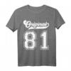 39. Geburtstag Geschenk für Mann und Frau - Original Jahrgang 1981 T-Shirt für Geburtstagsparty & Geschenkidee