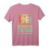 62. Geburtstag T-Shirt Jahrgang 1961 - Lustiges Oldtimer Design mit Spruch für Männer und Frauen