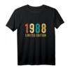 Limited Edition 1988 Geburtstag T-Shirt für Frauen und Männer – Vintage Retro Geschenkidee für Geburtstag & Deko