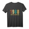 Limited Edition 1988 Geburtstag T-Shirt für Frauen und Männer – Vintage Retro Geschenkidee für Geburtstag & Deko
