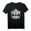 Herren LEBENDE LEGENDE SEIT 2005 Geburtstag Geschenk T-Shirt – Lustiges Retro Shirt für Mann und Frau