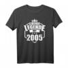 Herren LEBENDE LEGENDE SEIT 2005 Geburtstag Geschenk T-Shirt – Lustiges Retro Shirt für Mann und Frau