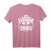 Herren LEBENDE LEGENDE SEIT 2005 Geburtstag Geschenk T-Shirt – Lustiges Retro Shirt für Mann und Frau