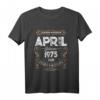 Lustiges 46. Geburtstag T-Shirt Jahrgang 1975 April – Vintage Style Geschenk für Männer und Frauen, Perfekt für Familien, Opa, Oma, Partner & Freunde