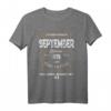 Lustiges Vintage T-Shirt zum 43. Geburtstag Jahrgang 1978 September – Legendär seit 1978, Perfekt für Männer, Frauen, Familie & Freunde