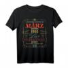 Lustiges 55. Geburtstag T-Shirt Jahrgang 1966 März - Vintage Style Geschenkidee für Männer & Frauen, Opa, Oma, Papa, Mama, Freunde & Kollegen