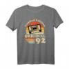 1992 Jahrgang Geburtstag Retro Vintage Herren Damen Geschenk T-Shirt – Perfekt für die 30. Geburtstagsparty mit Kassette Motiv