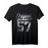 66. Geburtstag Original Vintage T-Shirt Jahrgang 1957 für Männer & Frauen – Lustiges Geschenk zum Geburtstag