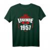 Herren LEBENDE LEGENDE SEIT 1957 Geburtstag Geschenk T-Shirt - Lustiges Retro Jahrgangs-Shirt für Männer und Frauen