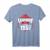 Herren LEBENDE LEGENDE SEIT 1957 Geburtstag Geschenk T-Shirt - Lustiges Retro Jahrgangs-Shirt für Männer und Frauen