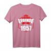 Herren LEBENDE LEGENDE SEIT 1957 Geburtstag Geschenk T-Shirt - Lustiges Retro Jahrgangs-Shirt für Männer und Frauen