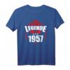 Herren LEBENDE LEGENDE SEIT 1957 Geburtstag Geschenk T-Shirt - Lustiges Retro Jahrgangs-Shirt für Männer und Frauen