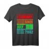 20. Geburtstag Legendär seit Juli 2002 T-Shirt – Vintage Retro Geschenkidee für Damen und Herren zum runden Geburtstag
