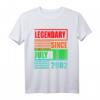 20. Geburtstag Legendär seit Juli 2002 T-Shirt – Vintage Retro Geschenkidee für Damen und Herren zum runden Geburtstag