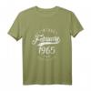 Lustiges 56. Geburtstag T-Shirt Jahrgang 1965 Februar - Vintage Style Geschenk für Männer und Frauen zum Jubiläum